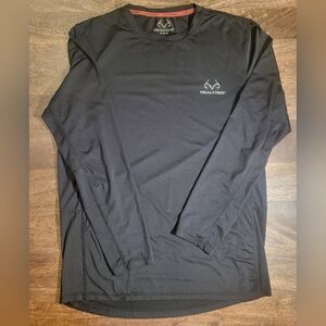 Realtree Men's Black Long Sleeve Shirt